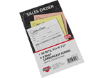 Cosco Artistic 3-Part Carbonless Sales Orders, 4.25" x 7.25", 50 Sets/Book (074016)