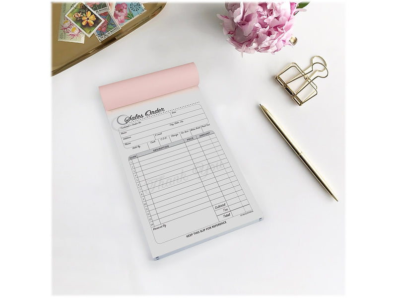 Cosco Artistic 3-Part Carbonless Sales Orders, 4.25" x 7.25", 50 Sets/Book (074016)