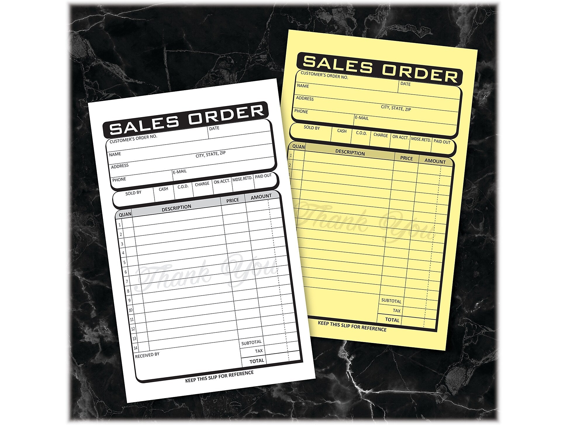 Cosco Business 2-Part Carbonless Sales Orders, 4.25" x 7.25", 50 Sets/Book (074017)