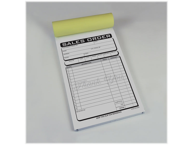 Cosco Business 2-Part Carbonless Sales Orders, 4.25" x 7.25", 50 Sets/Book (074017)
