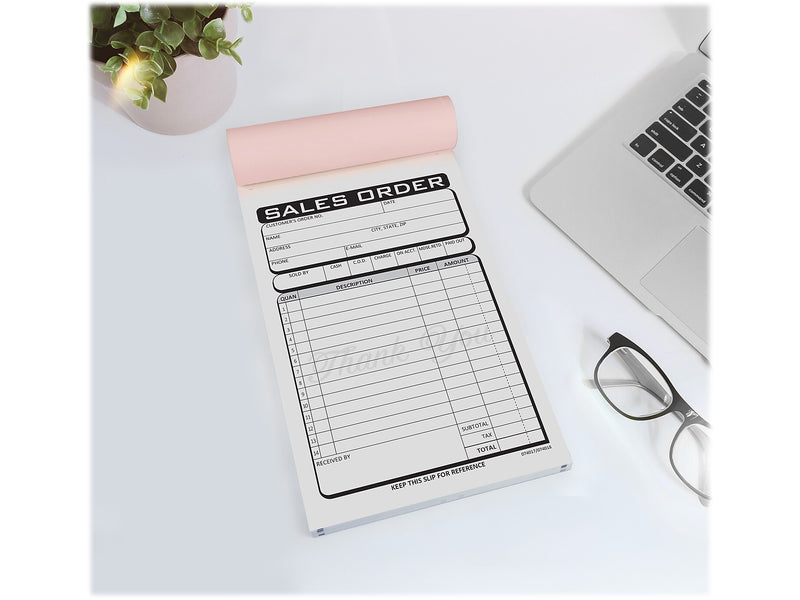 Cosco Business 3-Part Carbonless Sales Orders, 4.25" x 7.25", 50 Sets/Book (074018)