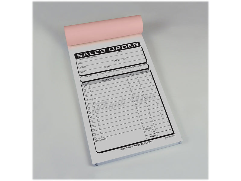 Cosco Business 3-Part Carbonless Sales Orders, 4.25" x 7.25", 50 Sets/Book (074018)