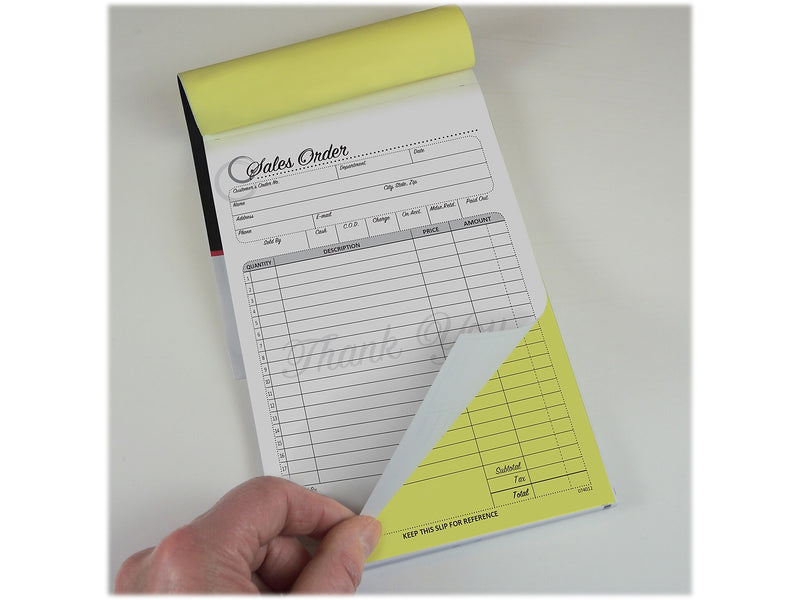 Cosco Artistic 2-Part Carbonless Sales Orders, 5.5" x 8.5", 50 Sets/Book (074012)