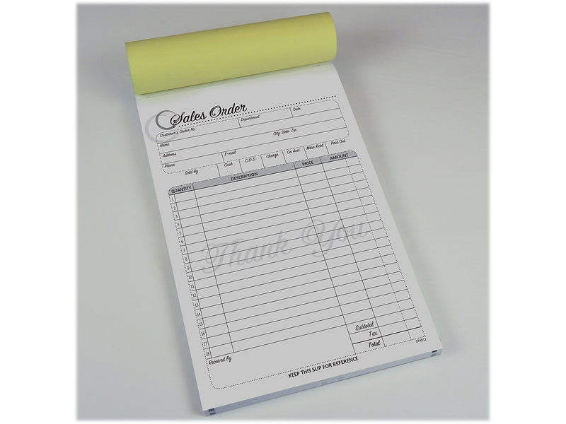 Cosco Artistic 2-Part Carbonless Sales Orders, 5.5" x 8.5", 50 Sets/Book (074012)