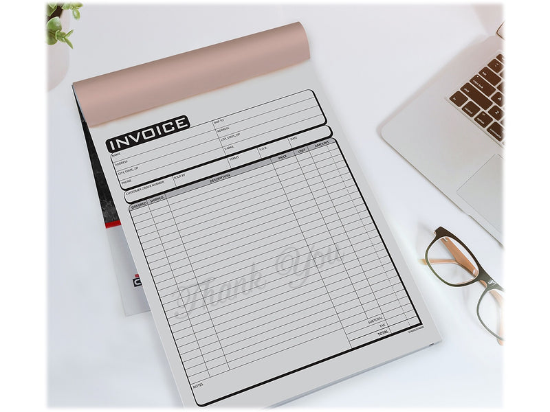 Cosco Business 3-Part Carbonless Invoices, 8.5" x 11", 50 Sets/Book (074006)