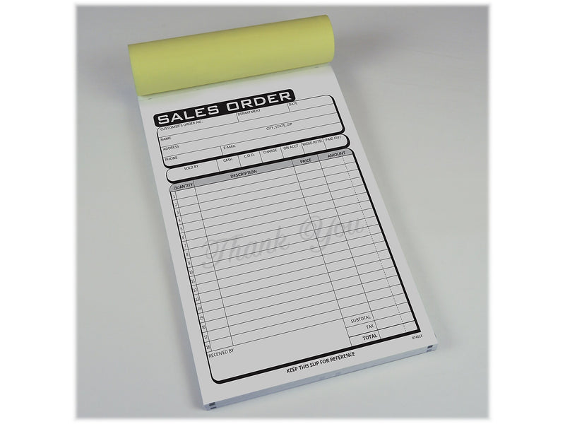 Cosco Business 2-Part Carbonless Sales Orders, 5.5" x 8.5", 50 Sets/Book (074013)