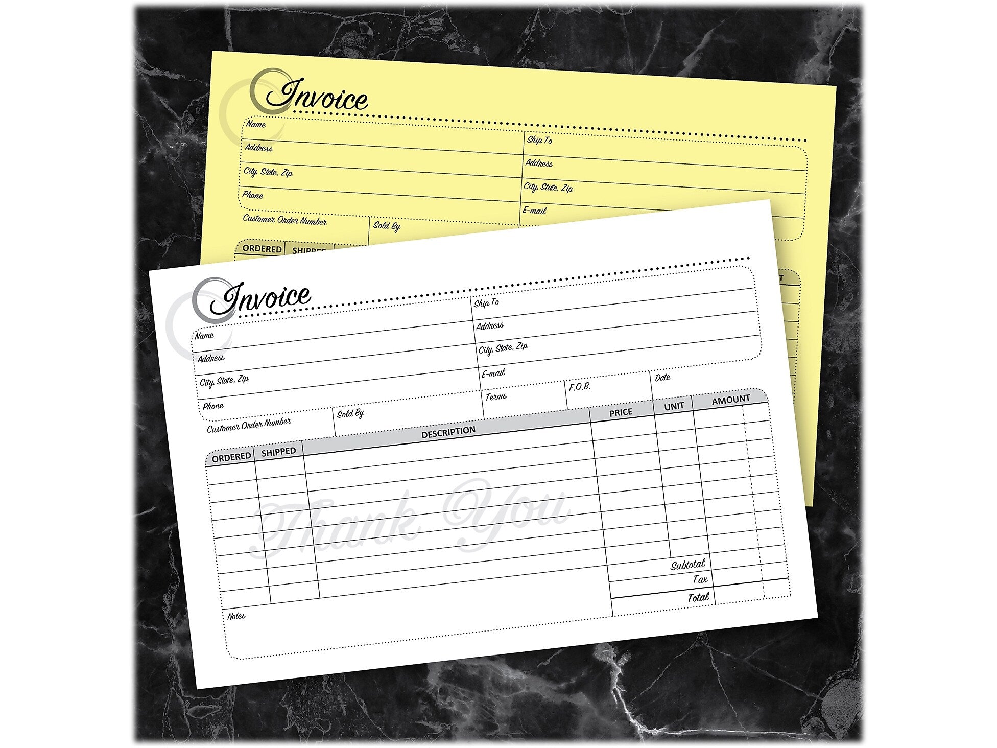 Cosco Artistic 2-Part Carbonless Invoices, 5.4" x 8.5", 50 Sets/Book (074007)