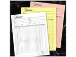 Cosco Artistic 3-Part Carbonless Invoices, 8.5" x 11", 50 Sets/Book (074004)