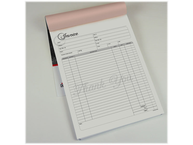 Cosco Artistic 3-Part Carbonless Invoices, 8.5" x 11", 50 Sets/Book (074004)