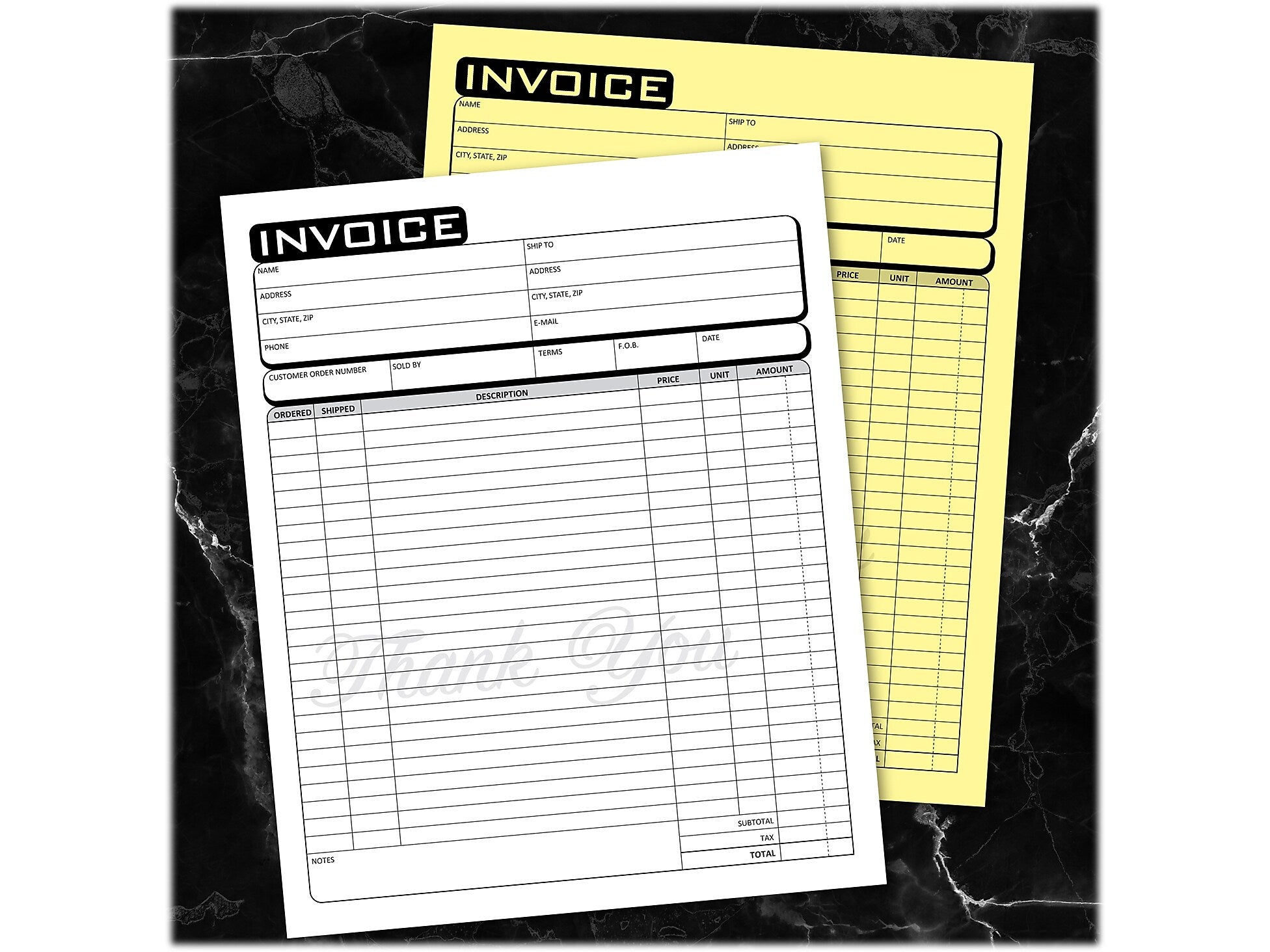 Cosco Business 2-Part Carbonless Invoices, 8.5" x 11", 50 Sets/Book (074005)