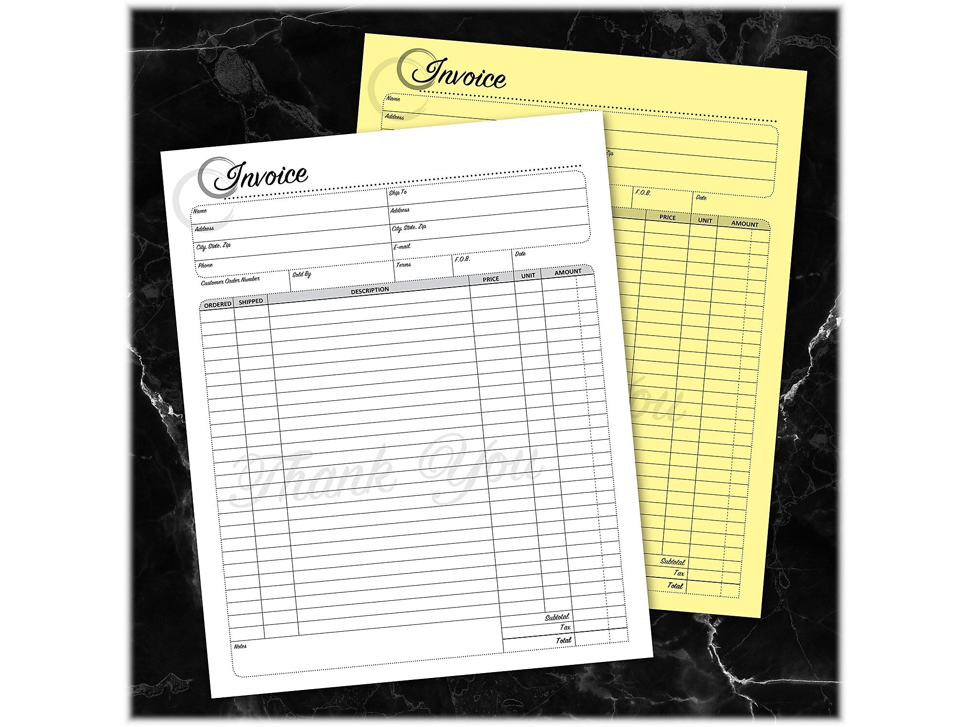 Cosco Artistic 2-Part Carbonless Invoices, 8.5" x 11", 50 Sets/Book (074003)