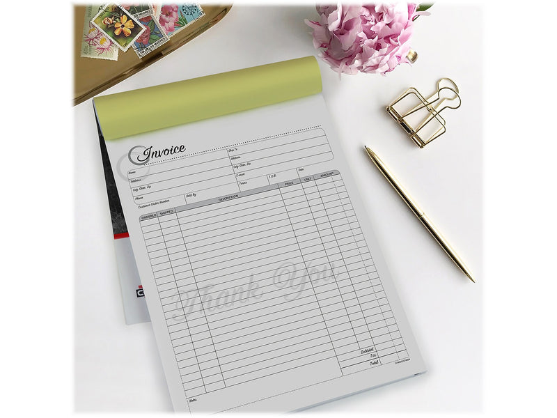 Cosco Artistic 2-Part Carbonless Invoices, 8.5" x 11", 50 Sets/Book (074003)