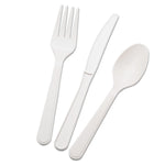 AbilityOne® 7360015643560,SKILCRAFT,  Biobased Cutlery Set with Knife, Spoon, Fork, 400 Sets/Box