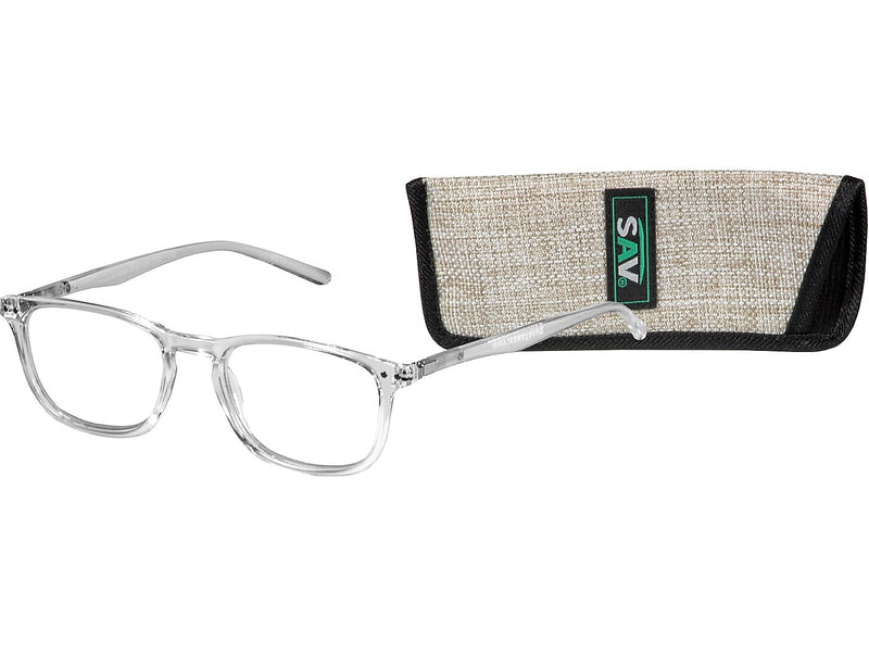 SAV Tri-Focus +3.00 Reading Glasses, Blue/Clear (E2305)