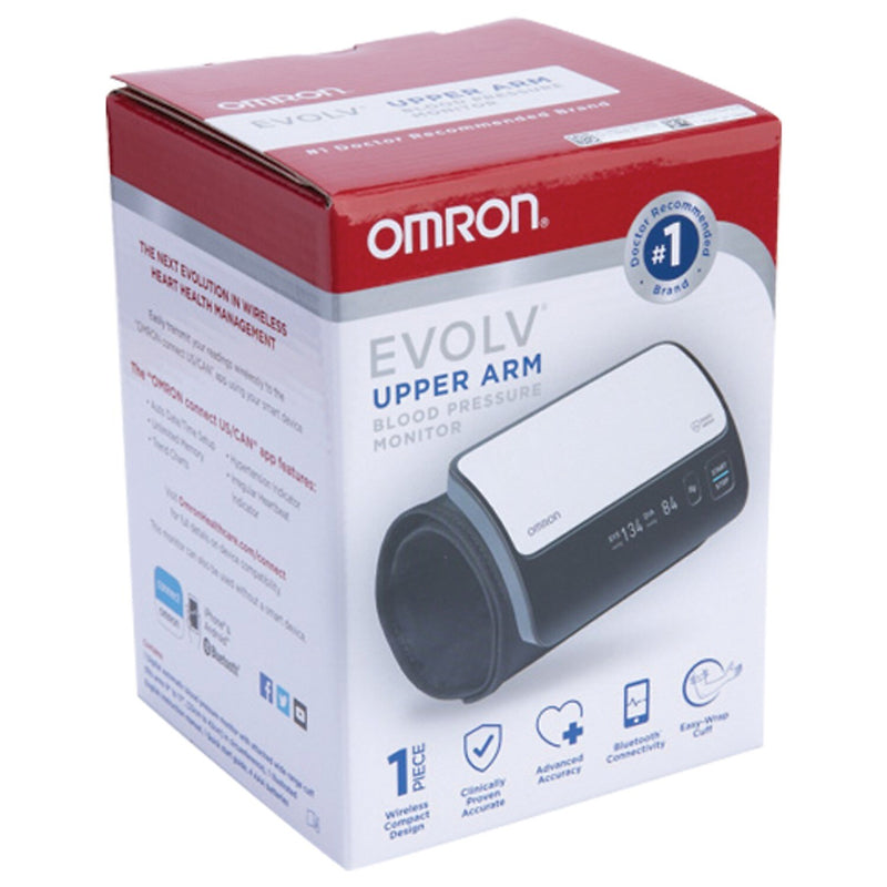 Omron Evolv Bluetooth Blood Pressure Monitor, Arm, Black/White (BP7000)