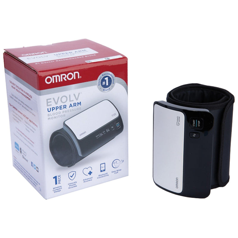 Omron Evolv Bluetooth Blood Pressure Monitor, Arm, Black/White (BP7000)