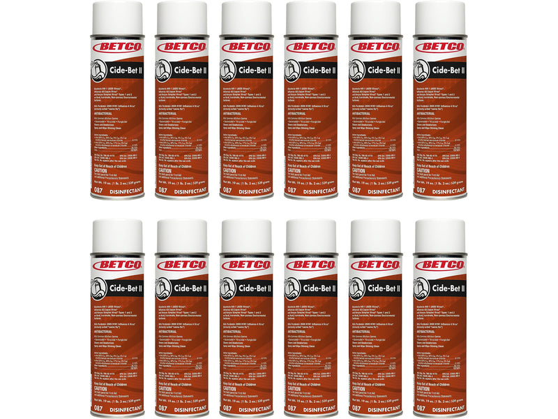 Betco Cide-Bet II Disinfectant Foam Aerosol Can, Floral, 19 oz., 12/Carton (08723-00)