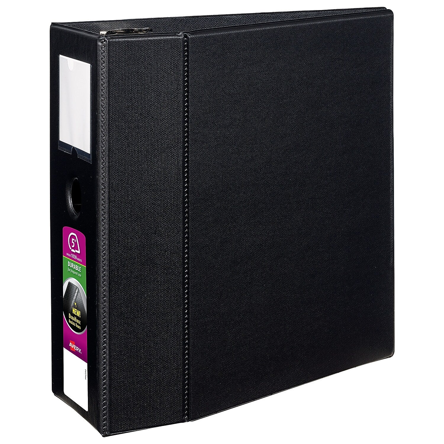 Avery EZD Heavy Duty 5" 3-Ring Non-View Binder, Black (08901)