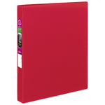 Avery 1" 3-Ring Non-View Binders, Slant Ring, Red (27201)