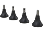 Safco Chair Bell Glide, Black, 4/Pack (GLCHAIR4)