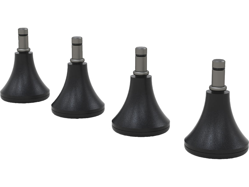 Safco Chair Bell Glide, Black, 4/Pack (GLCHAIR4)