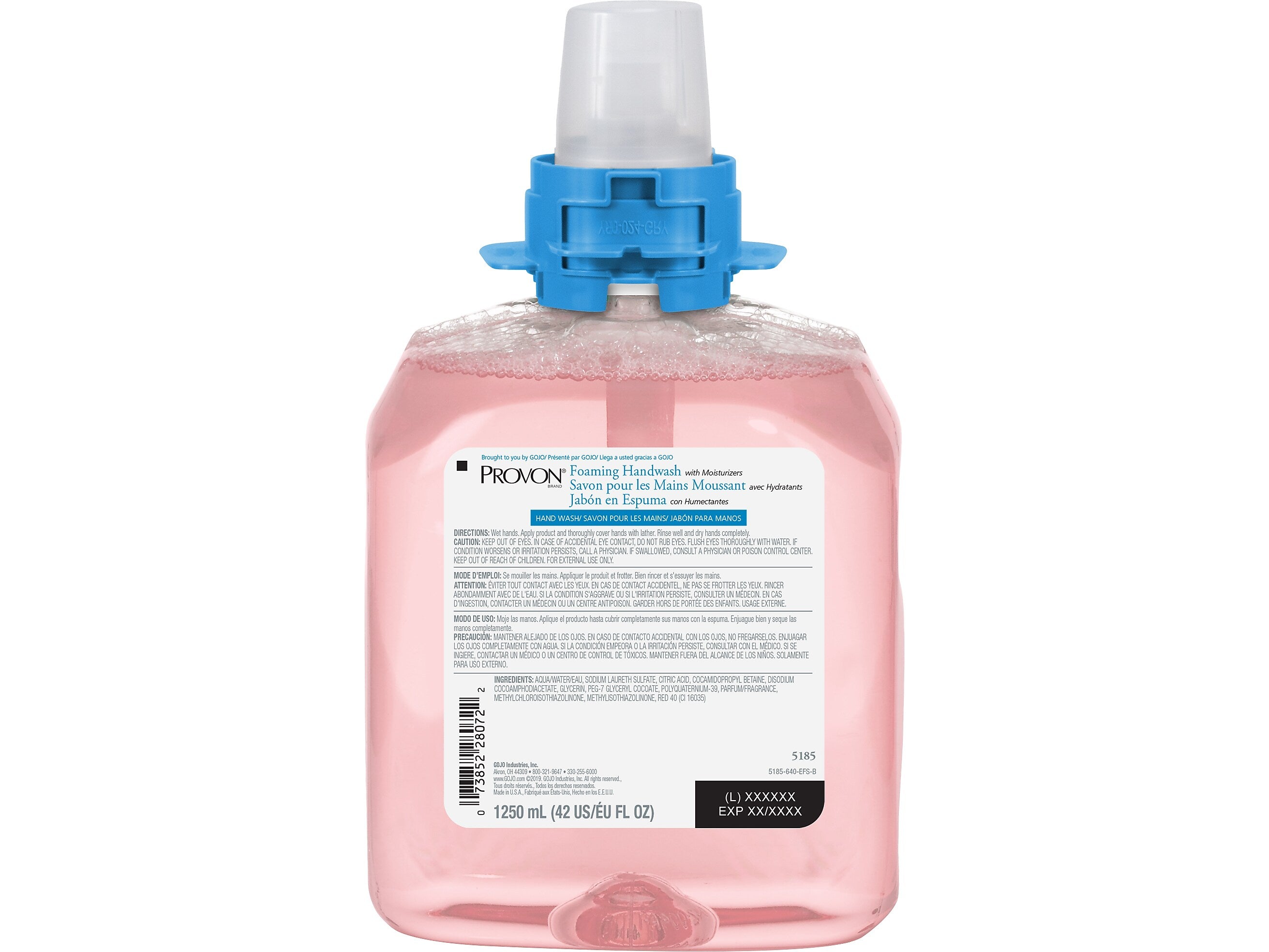 PROVON Foaming Hand Soap Refill for FMX12 Dispenser, Cranberry Scent, 1250 ml., 4/Carton (5185-04)