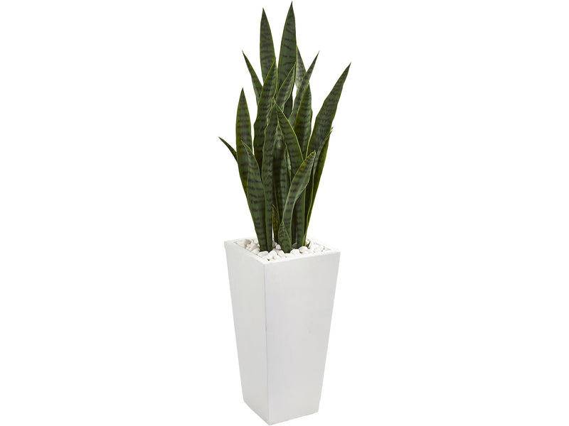 Nearly Natural Sansevieria in Planter (9639)