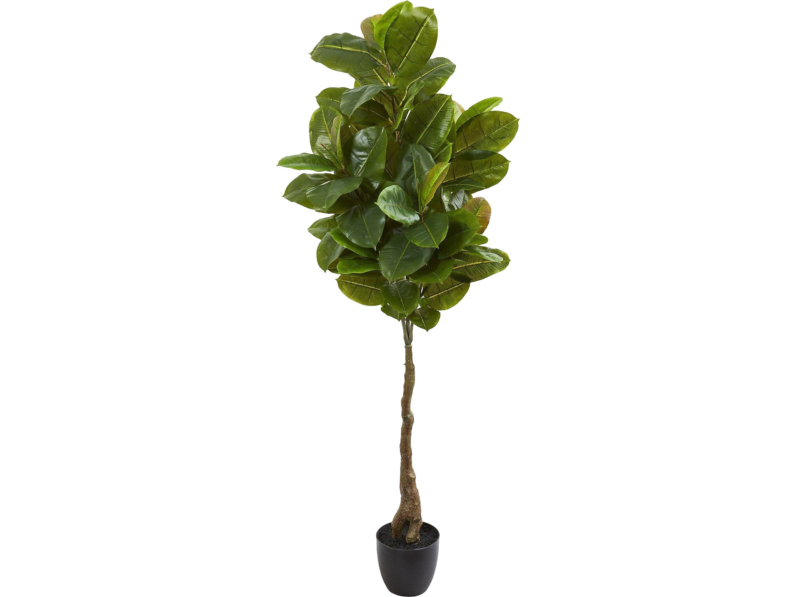Nearly Natural Rubber Leaf Tree in Pot (9119)