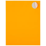 JAM Paper Round Label Sticker Seals, 1 2/3" Diameter, Neon Orange, 24 Labels/Sheet, 5 Sheets/Pack (354329580)