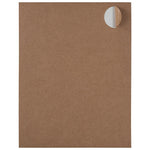 JAM Paper Circle Round Label Sticker Seals, 1 2/3 Inch Diameter, Brown Kraft, 120/Pack (3147612192)