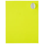 JAM Paper Round Label Sticker Seals, 1 2/3" Diameter, Neon Yellow, 24 Labels/Sheet, 5 Sheets/Pack (354329582)