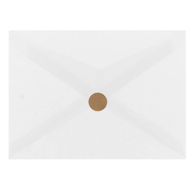JAM Paper Circle Round Label Sticker Seals, 0.75 Inch Diameter, Brown Kraft, 108/Pack (3147612188)