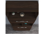Bush Business Furniture Office 500 70"H 5-Shelf Bookcase with Doors, Black Walnut (OFB136BW)