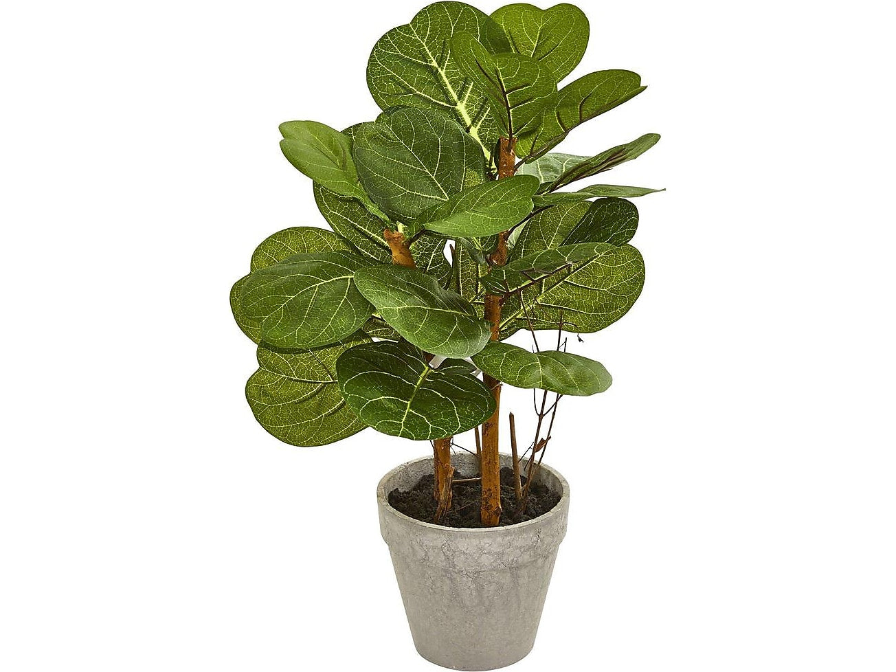 Nearly Natural Fiddle Leaf in Pot (4353)