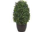 Nearly Natural Boxwood Topiary Plant in Pot (4355)