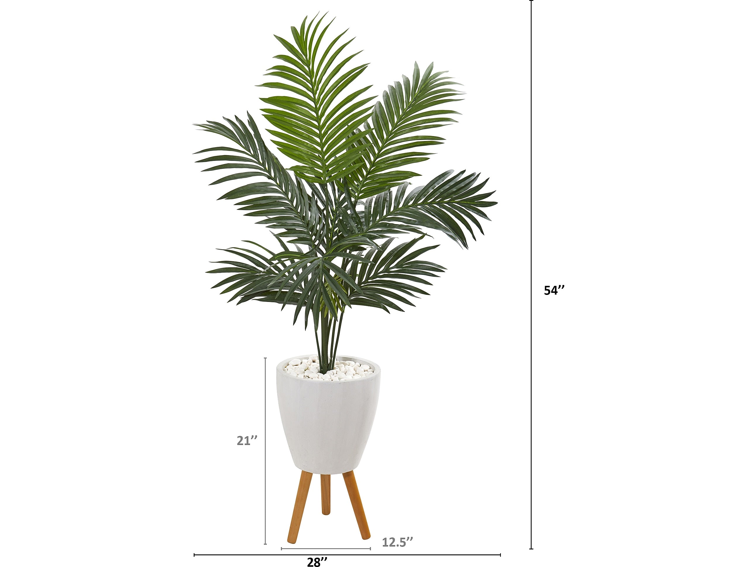 Nearly Natural Kentia Palm in Planter (9837)