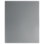 JAM Paper Heavy Duty 2-Pocket Plastic Folders, Silver, 6/Pack (383HSIA)
