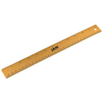 JAM Paper Stainless Steel 12" Ruler, Gold, 12/Pack (347M12GOB)