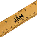 JAM Paper Stainless Steel 12" Ruler, Gold, 12/Pack (347M12GOB)