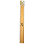 JAM Paper Stainless Steel 12" Ruler, Gold, 12/Pack (347M12GOB)