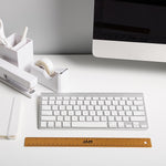 JAM Paper Stainless Steel 12" Ruler, Gold, 12/Pack (347M12GOB)