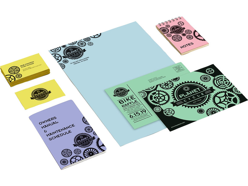 Neenah Paper Astrodesigns 65 lb. Cardstock Paper, 8.5" x 11", Pastel Assortment, 50 Sheets/Pack (91803)