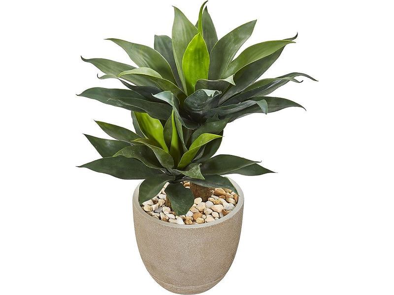 Nearly Natural Agave Succulent Plant in Pot (9521)