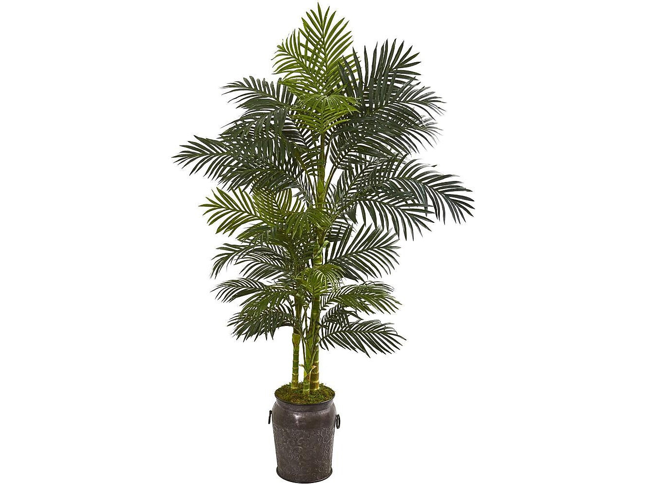 Nearly Natural Golden Cane Palm Tree in Pot (9768)