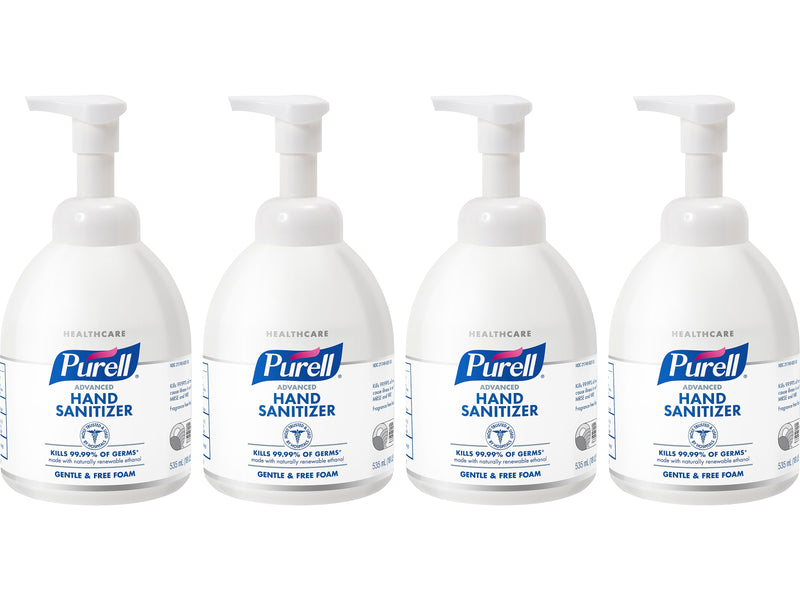 PURELL Advanced 70% Alcohol Foaming Hand Sanitizer, 535 mL, 4/Pack (5791-04)