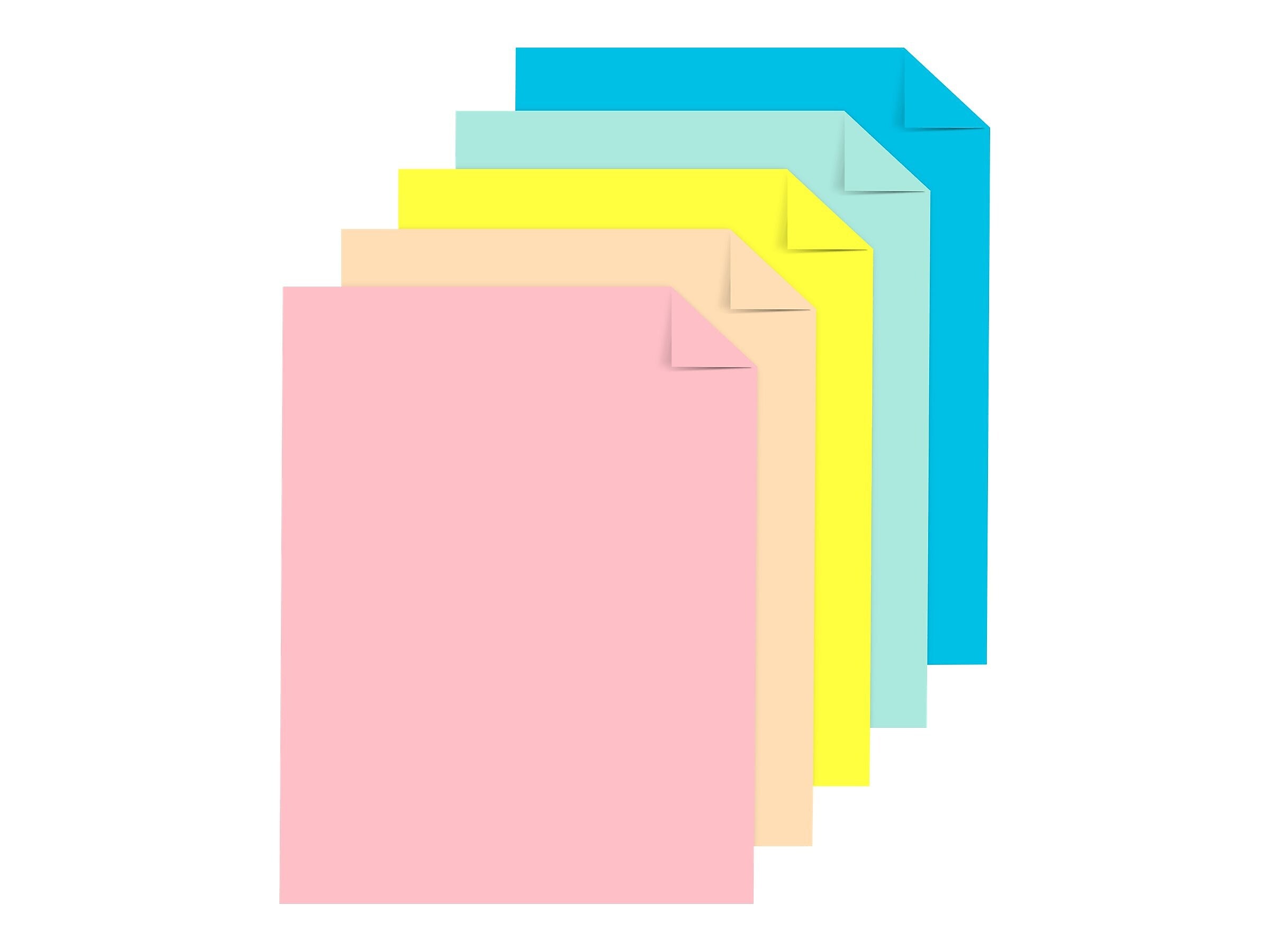Astrobrights 65 lb. Cardstock Paper, 8.5" x 11", Sprinkle Assortment, 250 Sheets/Pack (91715)