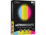 Astrobrights 65 lb. Cardstock Paper, 8.5" x 11", Bright Assortment, 250 Sheets/Pack (99904)