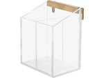 Russell+Hazel Acrylic Bloc Collection Wall Pencil Block, Clear/Gold (44628)