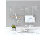 Russell+Hazel Acrylic Bloc Collection Wall Pencil Block, Clear/Gold (44628)