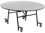 AmTab Mobile E-Z Tilt Table, 60"Dia., Gray Nebula (QUICK-MRZT60-GNBB)